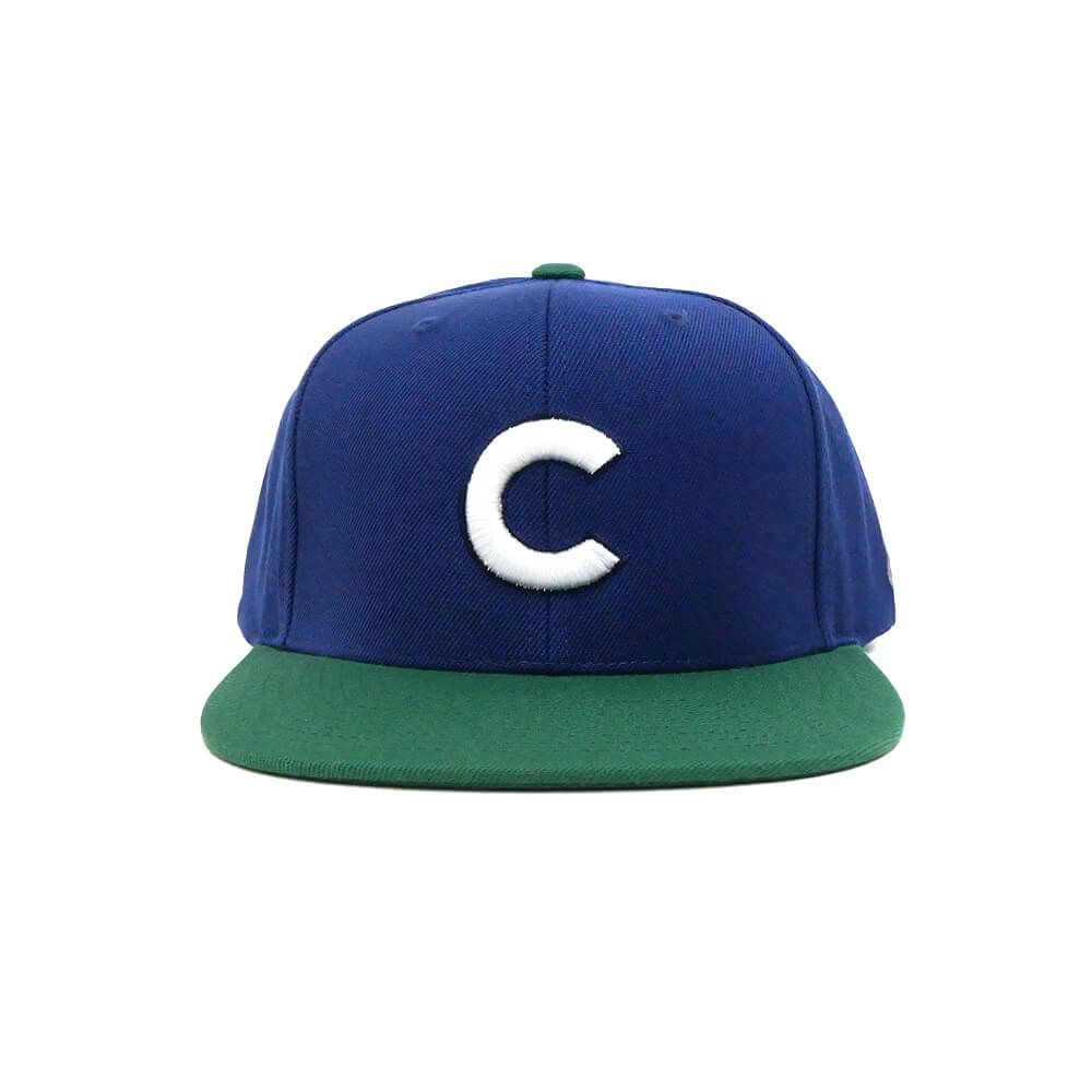 COLOR COMMUNICATIONS CAP カラーコミュニケーションズ キャップ BBC 2 TONE SNAPBACK NAVY/GREEN スケートボード スケボー 1