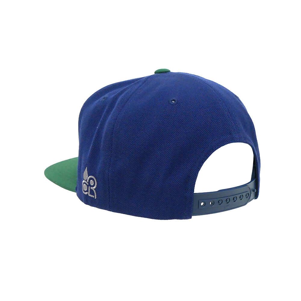 COLOR COMMUNICATIONS CAP カラーコミュニケーションズ キャップ BBC 2 TONE SNAPBACK NAVY/GREEN スケートボード スケボー 3