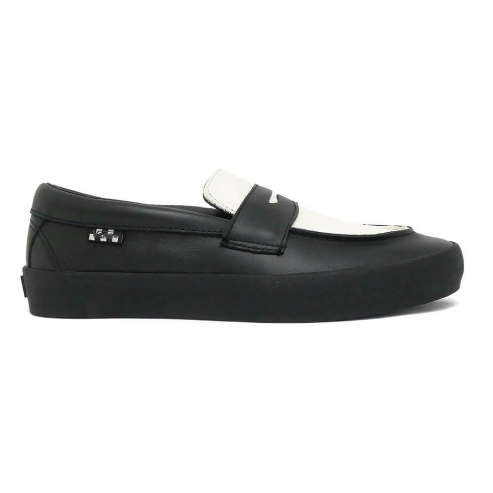 VANS SHOES バンズ シューズ スニーカー SKATE LOAFER LEATHER BLACK/WHITE（US企画） スケートボード スケボー 4