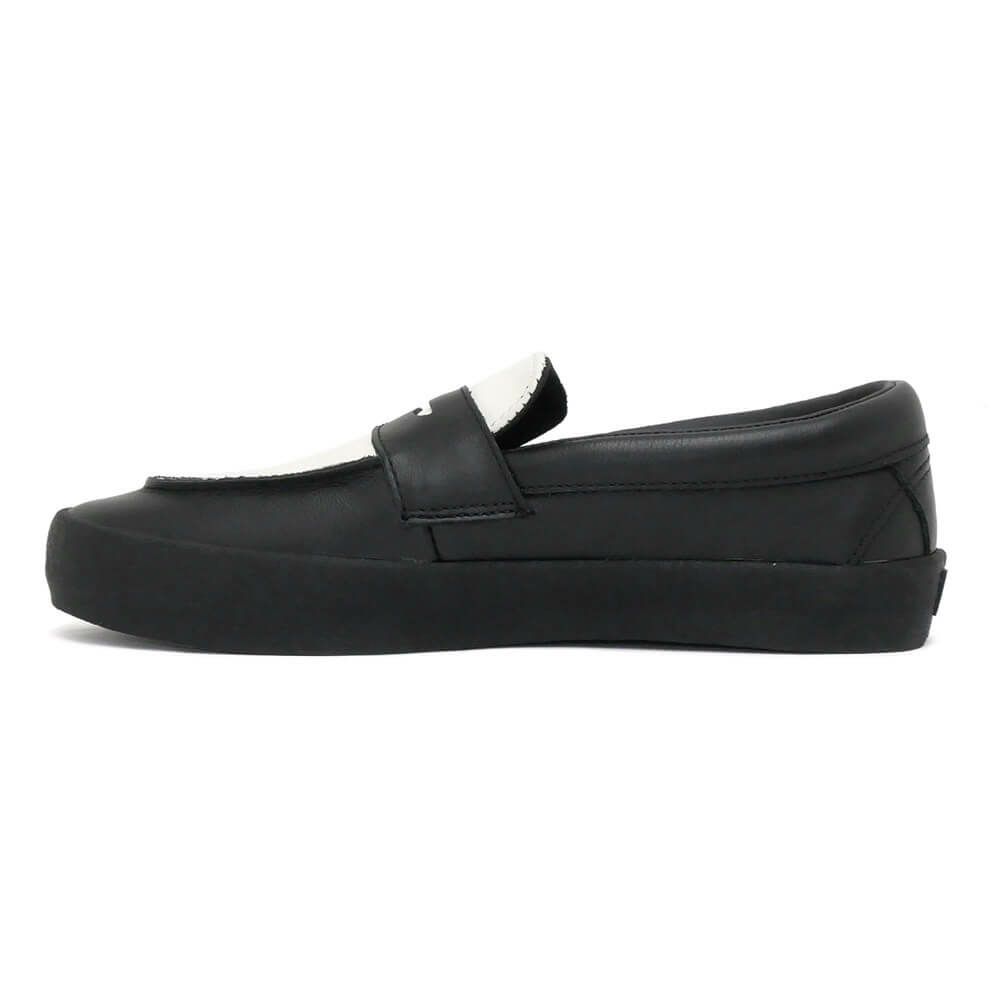 VANS SHOES バンズ シューズ スニーカー SKATE LOAFER LEATHER BLACK/WHITE（US企画） スケートボード スケボー 5