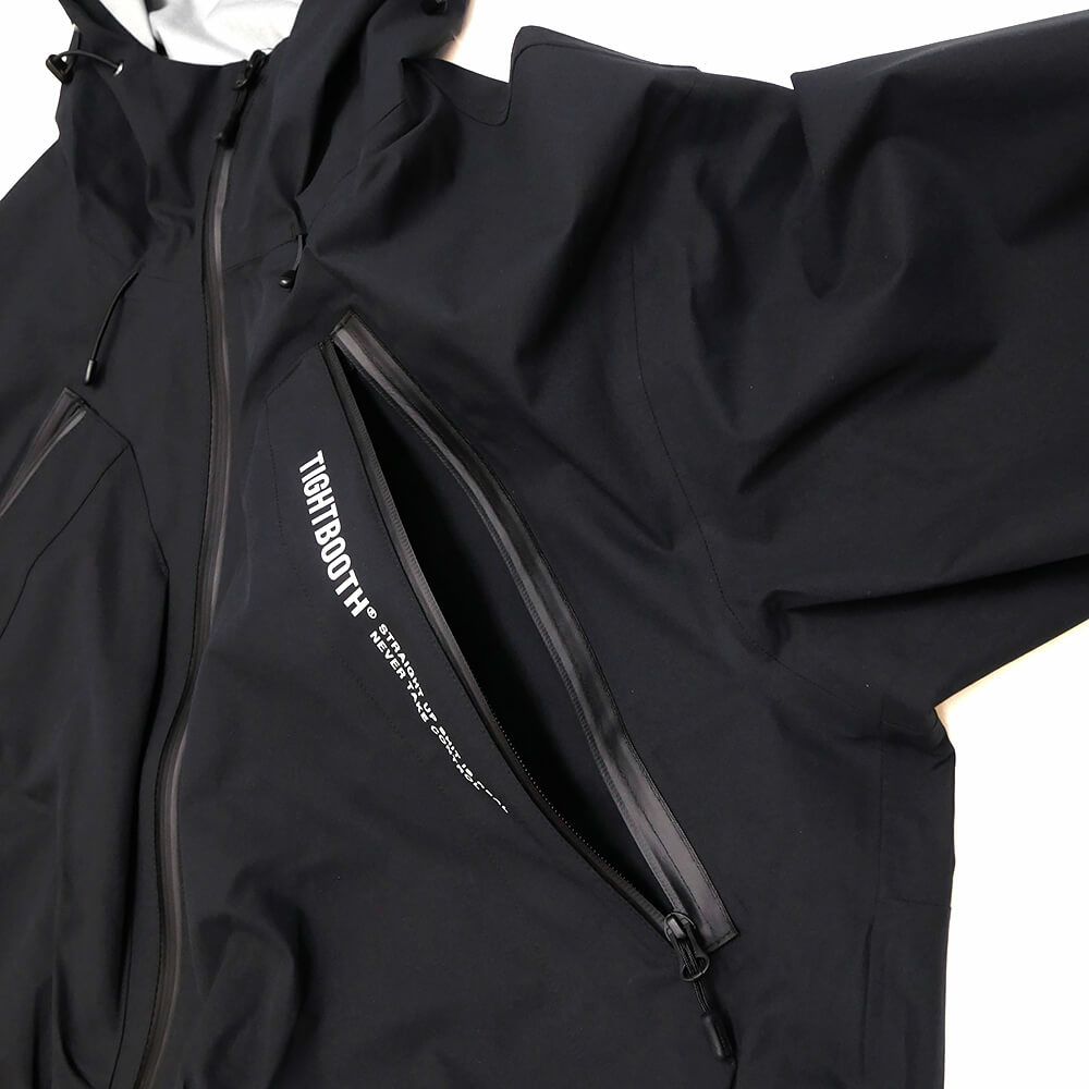 TIGHTBOOTH（TBPR） JACKET タイトブース ジャケット MOUNTAIN PARKA BLACK スケートボード スケボー 3