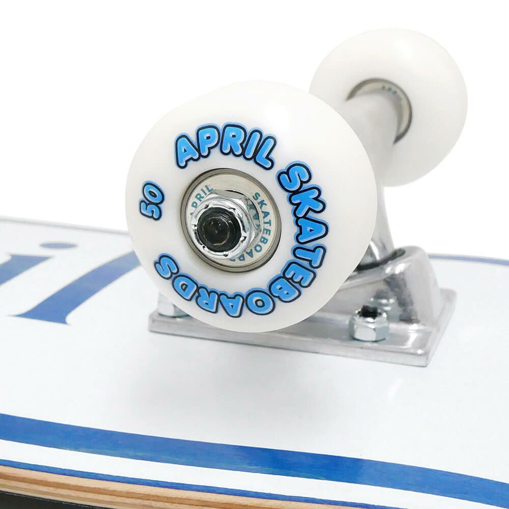防水ケース付き APRIL エイプリル コンプリートセット スケートボード完成品（子供用） OG LOGO BLUE 7.25 スケートボード スケボー　2