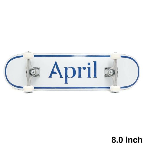防水ケース付き APRIL エイプリル コンプリートセット スケートボード完成品 OG LOGO BLUE 8.0 スケートボード スケボー 1