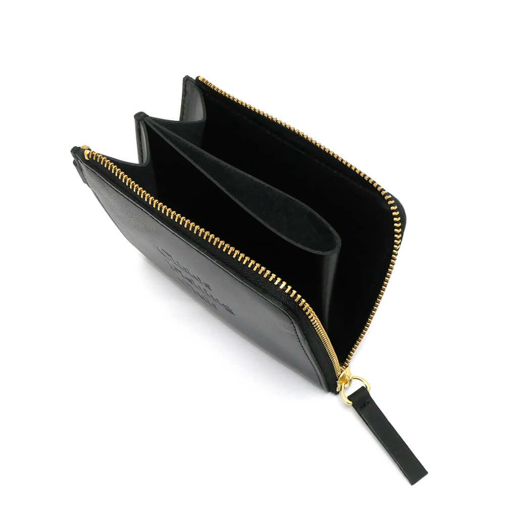 CHAOS FISHING CLUB WALLET カオスフィッシングクラブ サイフ LOGO LEATHER WALLET 2.0 BLACK スケートボード スケボー　2