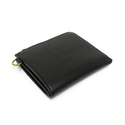 CHAOS FISHING CLUB WALLET カオスフィッシングクラブ サイフ LOGO LEATHER WALLET 2.0 BLACK スケートボード スケボー　3