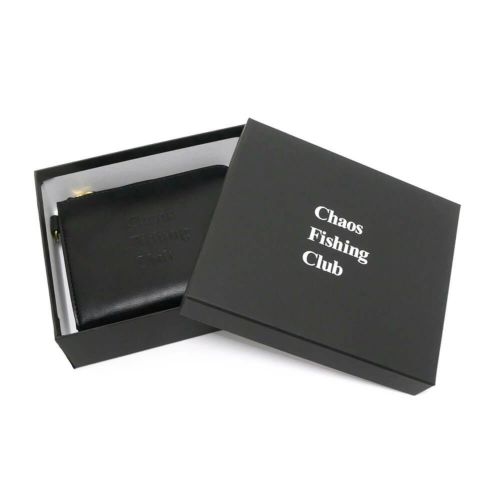 CHAOS FISHING CLUB WALLET カオスフィッシングクラブ サイフ LOGO LEATHER WALLET 2.0 BLACK スケートボード スケボー　5