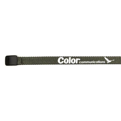 COLOR COMMUNICATIONS BELT カラーコミュニケーションズ ベルト T-LOCK PATTERN WAWA WEAVE OLIVE スケートボード スケボー　3
