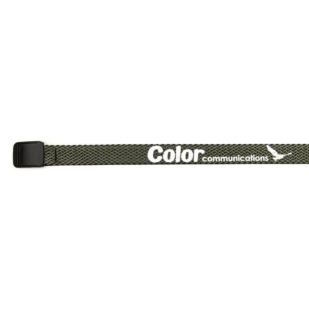 COLOR COMMUNICATIONS BELT カラーコミュニケーションズ ベルト T-LOCK PATTERN WAWA WEAVE OLIVE スケートボード スケボー　3