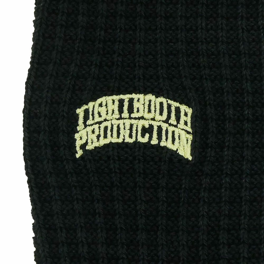 TIGHTBOOTH（TBPR）SOCKS タイトブース ソックス 靴下 WAFFLE BLACK スケートボード スケボー 4