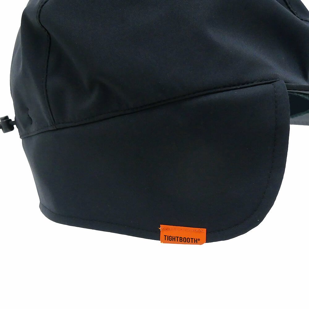 TIGHTBOOTH（TBPR）CAP タイトブース キャップ 3 LAYER FLAP CAMP BLACK スケートボード スケボー 5