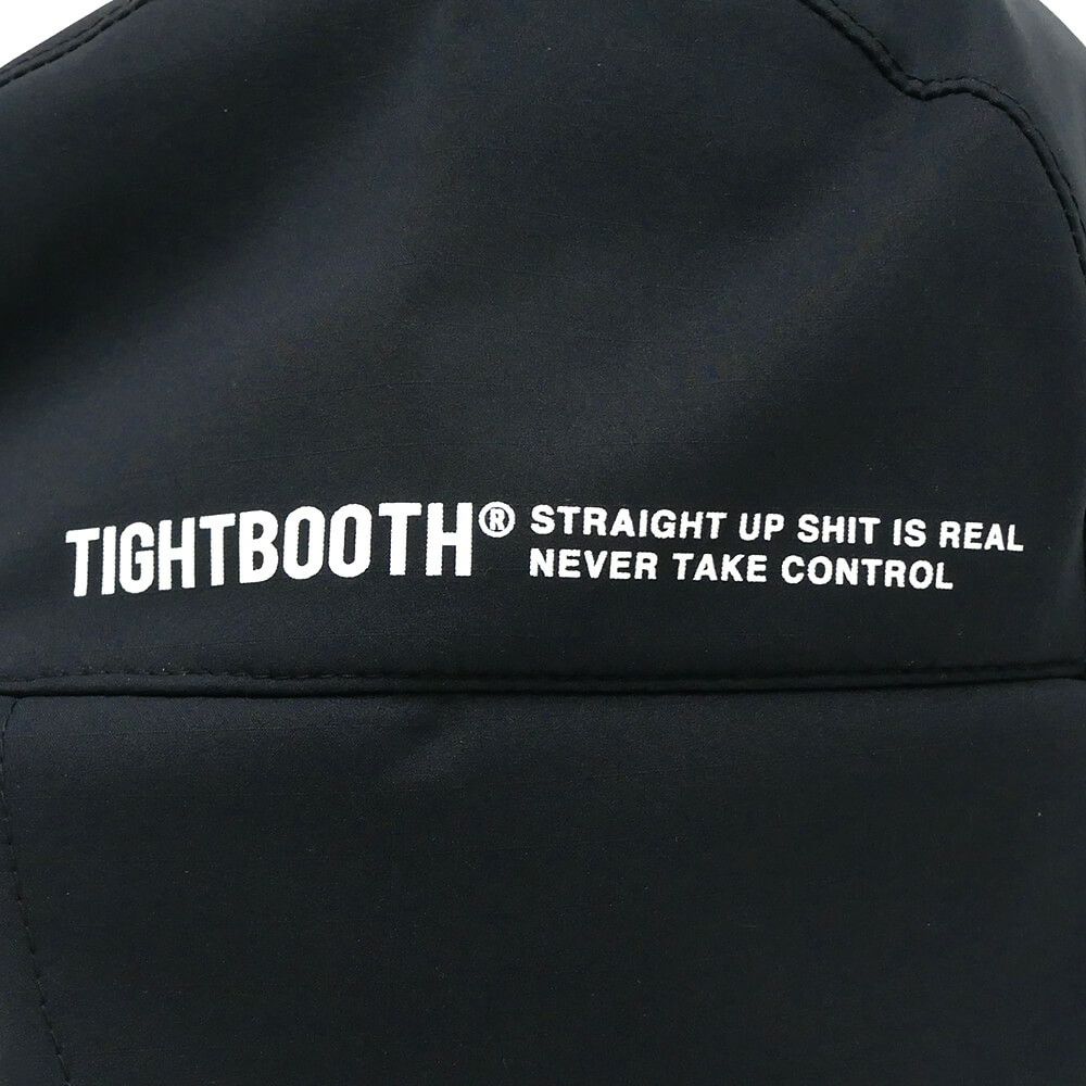 TIGHTBOOTH（TBPR）CAP タイトブース キャップ 3 LAYER FLAP CAMP BLACK スケートボード スケボー 8