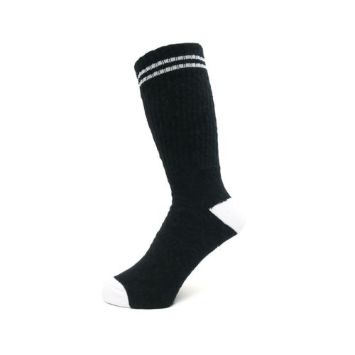 KROOKED SOCKS クルキッド ソックス 靴下 MULTI FLOWERS BLACK/BLACK/WHITE スケートボード スケボー 1