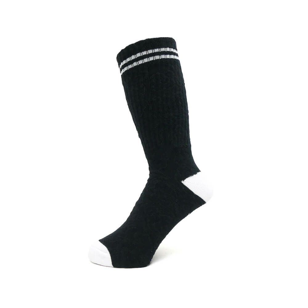KROOKED SOCKS クルキッド ソックス 靴下 MULTI FLOWERS BLACK/BLACK/WHITE スケートボード スケボー 1