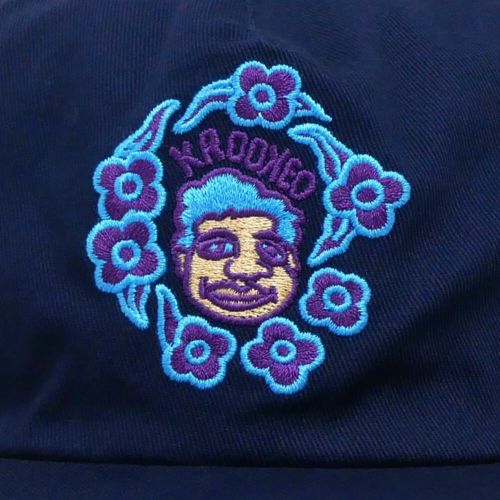 KROOKED CAP クルキッド キャップ SWEATPANTS REDUX SNAPBACK NAVY スケートボード スケボー 4