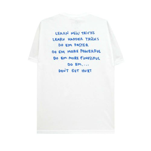 KROOKED T-SHIRT クルキッド Tシャツ NEW TRICKS WHITE スケートボード スケボー 