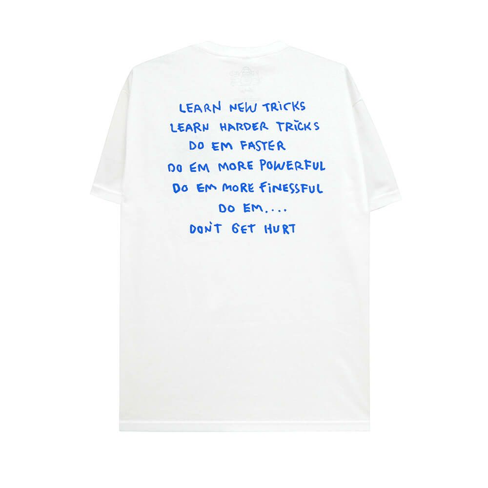 KROOKED T-SHIRT クルキッド Tシャツ NEW TRICKS WHITE スケートボード スケボー 