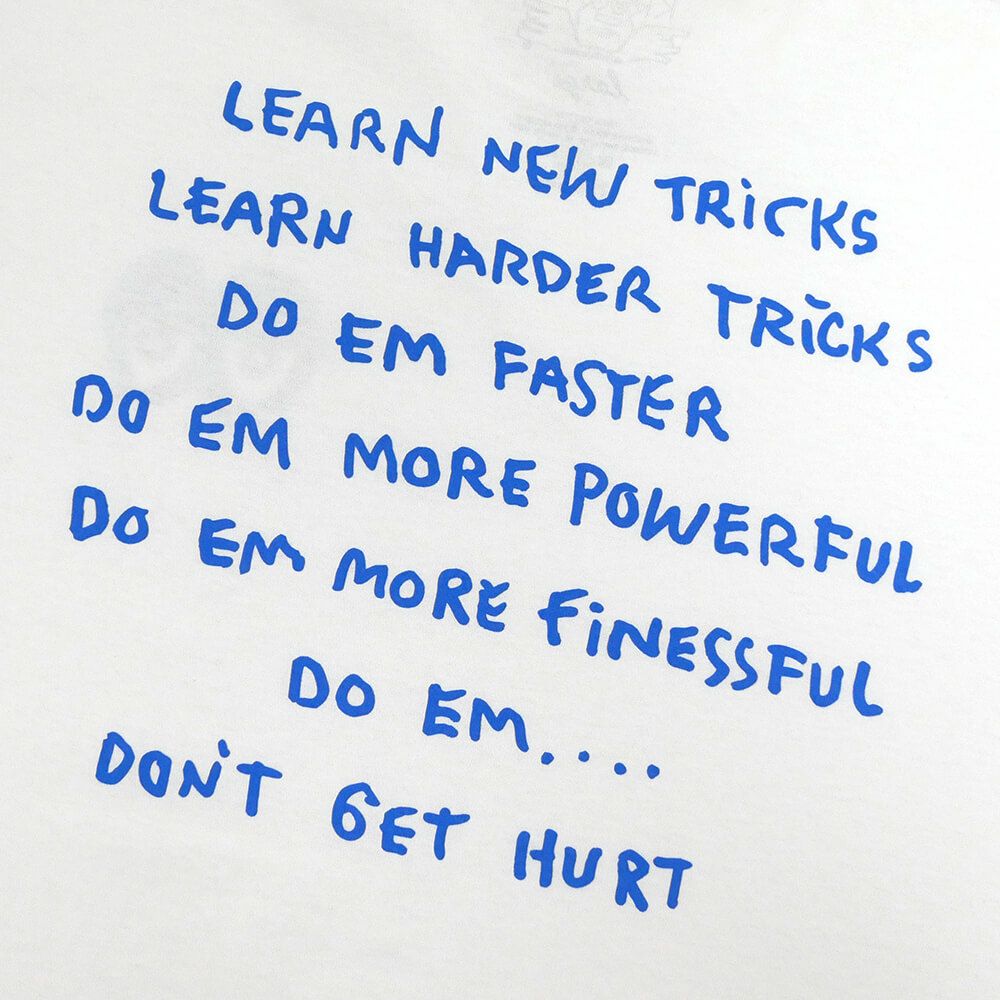 KROOKED T-SHIRT クルキッド Tシャツ NEW TRICKS WHITE スケートボード スケボー 3