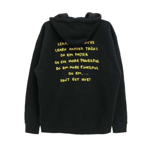 KROOKED HOOD クルキッド パーカー NEW TRICKS ZIP UP BLACK スケートボード スケボー 
