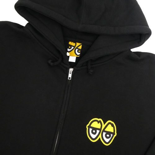 KROOKED HOOD クルキッド パーカー NEW TRICKS ZIP UP BLACK スケートボード スケボー 2