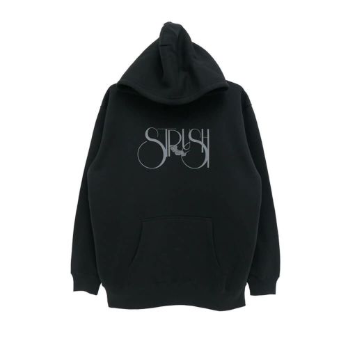 STRUSH HOOD ストラッシュ パーカー SMOKE LOGO BLACK スケートボード スケボー 