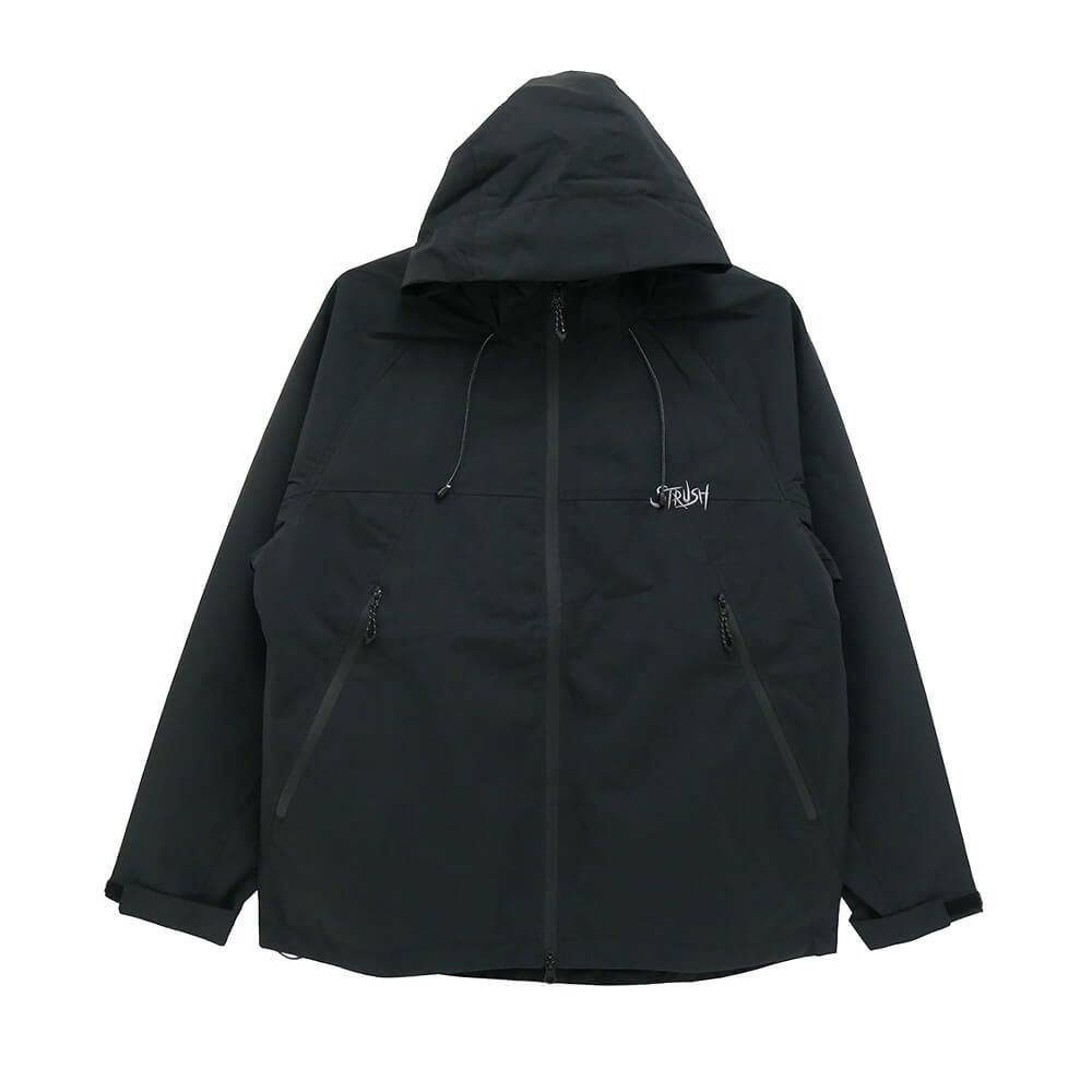 STRUSH JACKET ストラッシュ ジャケット SCRIPT SHELL BLACK スケートボード スケボー 