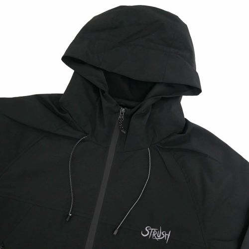 STRUSH JACKET ストラッシュ ジャケット SCRIPT SHELL BLACK スケートボード スケボー 1
