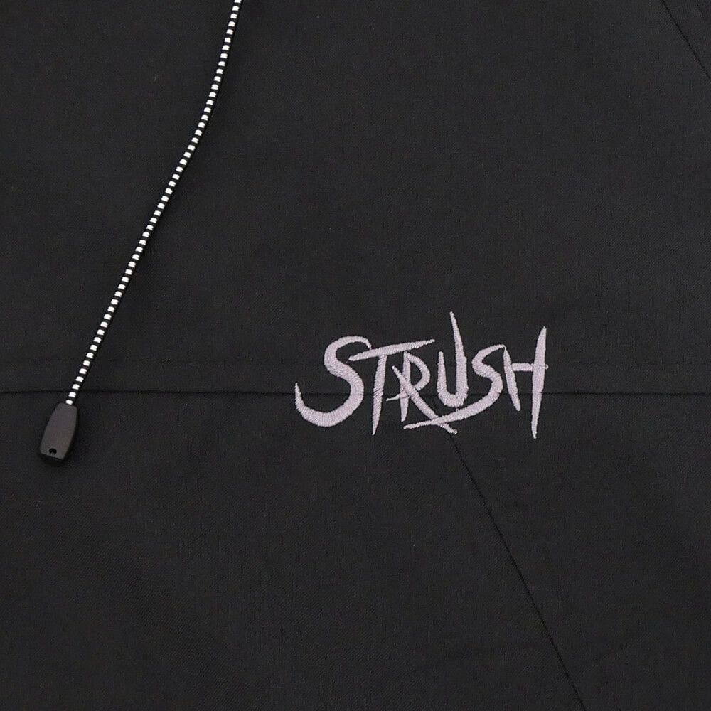 STRUSH JACKET ストラッシュ ジャケット SCRIPT SHELL BLACK スケートボード スケボー 2