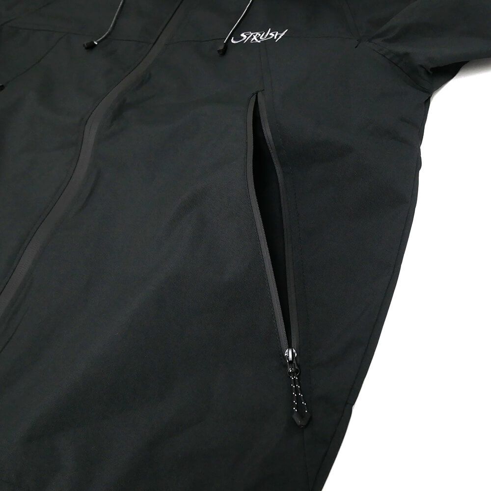 STRUSH JACKET ストラッシュ ジャケット SCRIPT SHELL BLACK スケートボード スケボー 4