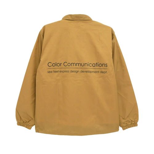 COLOR COMMUNICATIONS JACKET カラーコミュニケーションズ ジャケット RE-LETTER 2012 COACH CAMEL スケートボード スケボー 