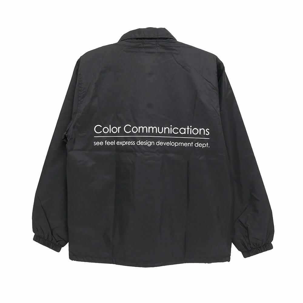 COLOR COMMUNICATIONS JACKET カラーコミュニケーションズ ジャケット RE-LETTER 2012 COACH BLACK スケートボード スケボー 