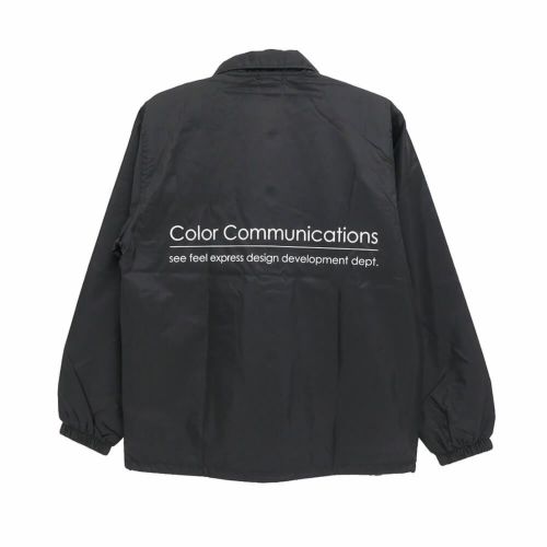 COLOR COMMUNICATIONS JACKET カラーコミュニケーションズ ジャケット RE-LETTER 2012 COACH BLACK スケートボード スケボー 