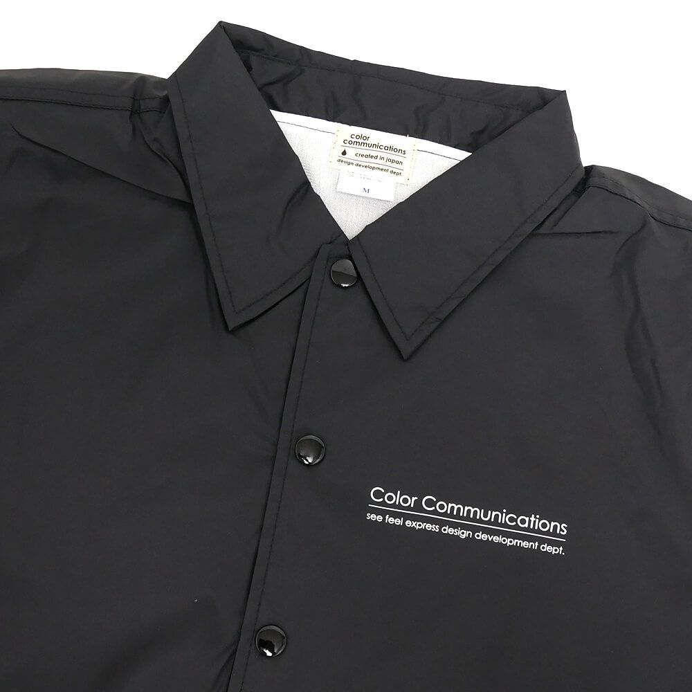 COLOR COMMUNICATIONS JACKET カラーコミュニケーションズ ジャケット RE-LETTER 2012 COACH BLACK スケートボード スケボー 2