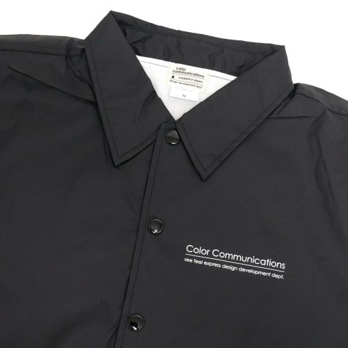 COLOR COMMUNICATIONS JACKET カラーコミュニケーションズ ジャケット RE-LETTER 2012 COACH BLACK スケートボード スケボー 2
