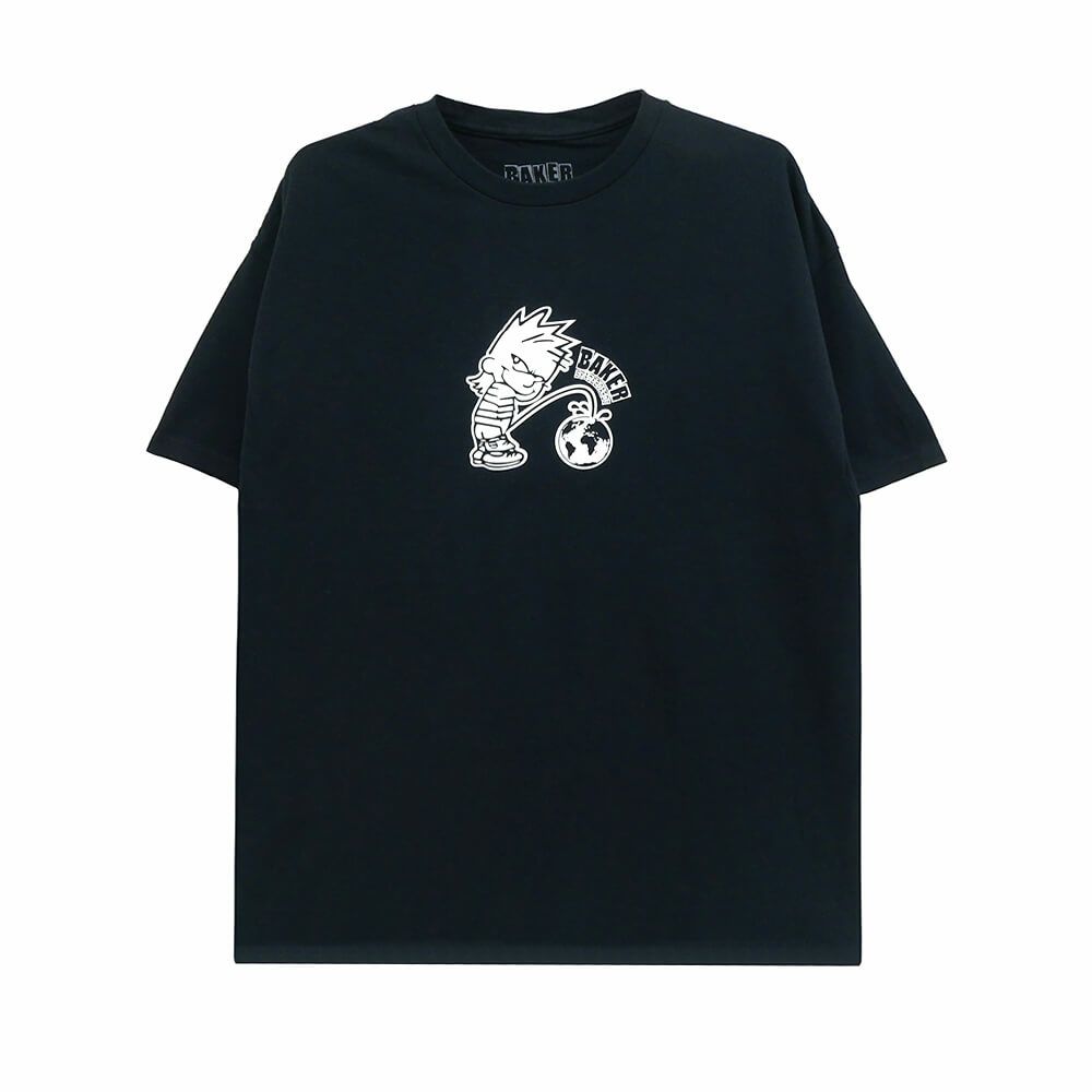 BAKER T-SHIRT ベイカー Tシャツ WHIZZ KID BLACK スケートボード スケボー 