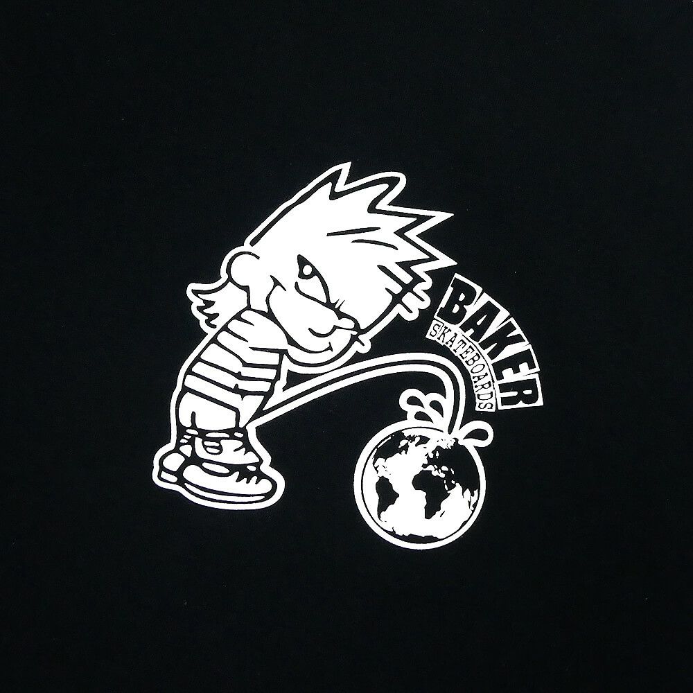 BAKER T-SHIRT ベイカー Tシャツ WHIZZ KID BLACK スケートボード スケボー 1