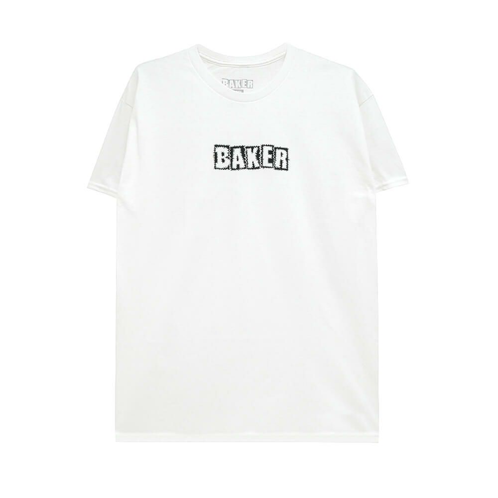 BAKER T-SHIRT ベイカー Tシャツ LIBRARY CARD WHITE スケートボード スケボー 