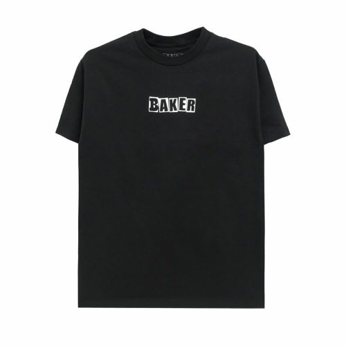 BAKER T-SHIRT ベイカー Tシャツ BRAND LOGO BLACK スケートボード スケボー 
