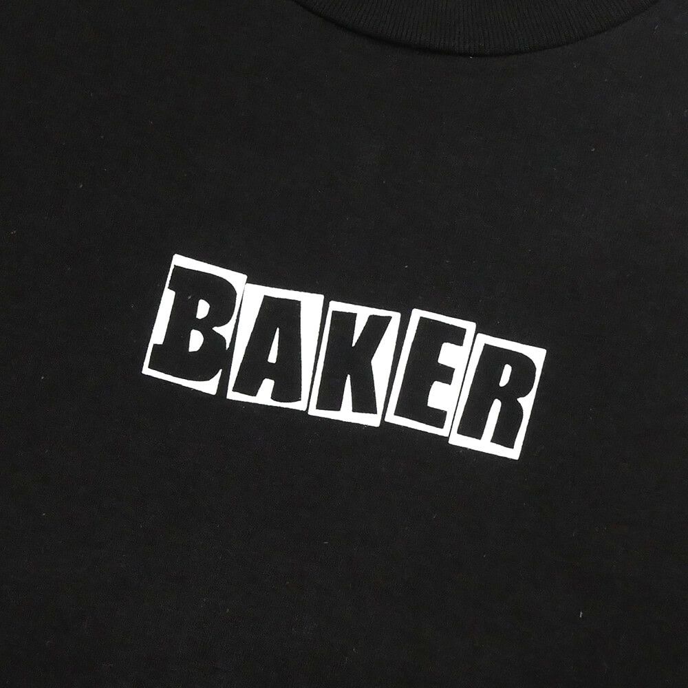 BAKER T-SHIRT ベイカー Tシャツ BRAND LOGO BLACK スケートボード スケボー 1