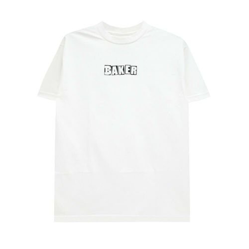 BAKER T-SHIRT ベイカー Tシャツ BRAND LOGO WHITE スケートボード スケボー 