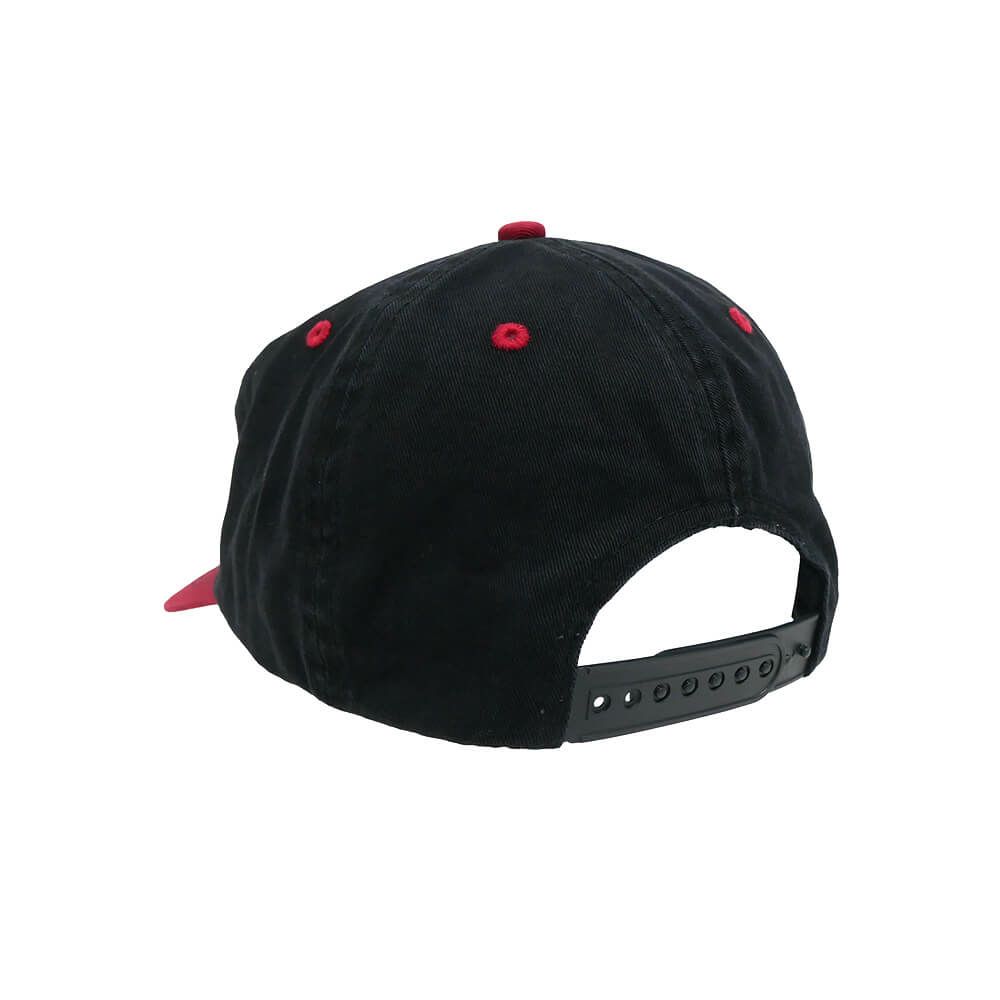 BAKER CAP ベイカー キャップ SPRAYED OVAL SNAPBACK BLACK/RED スケートボード スケボー 2