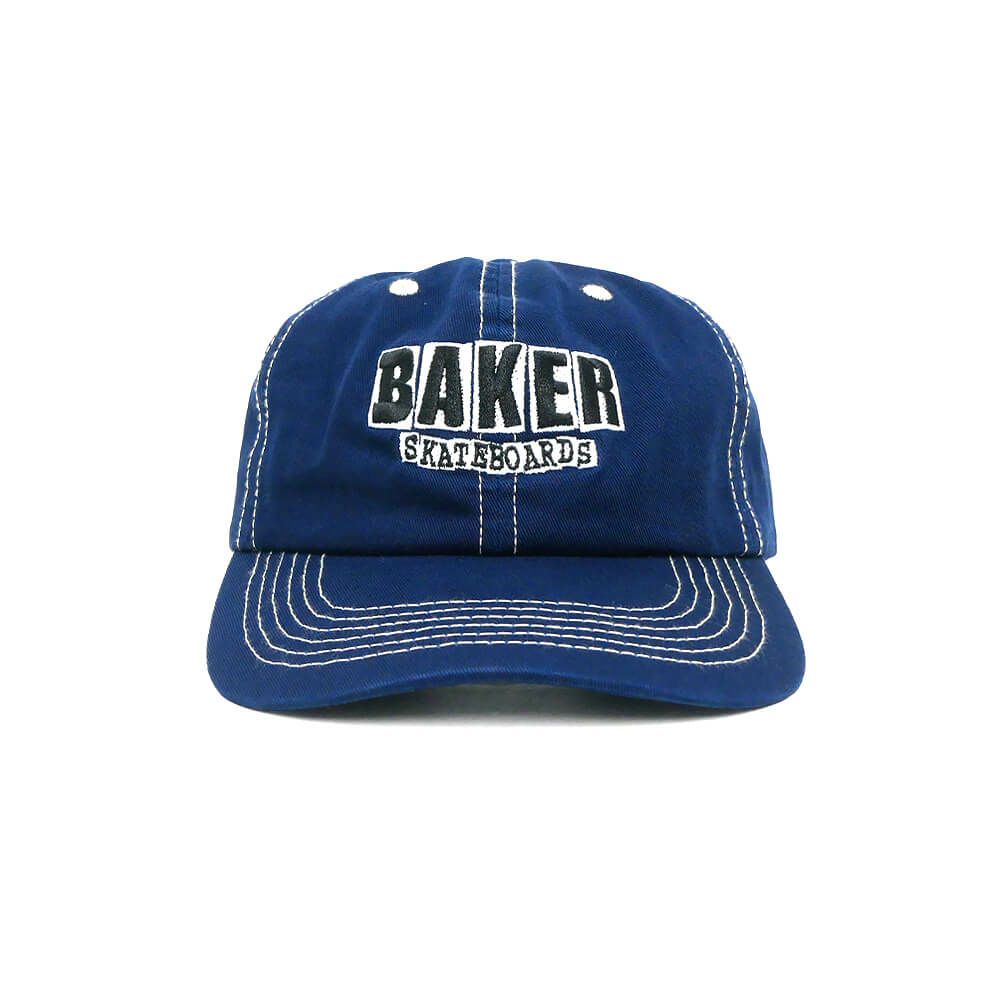 BAKER CAP ベイカー キャップ CLASSIC LOGO DAD SNAPBACK NAVY スケートボード スケボー 1