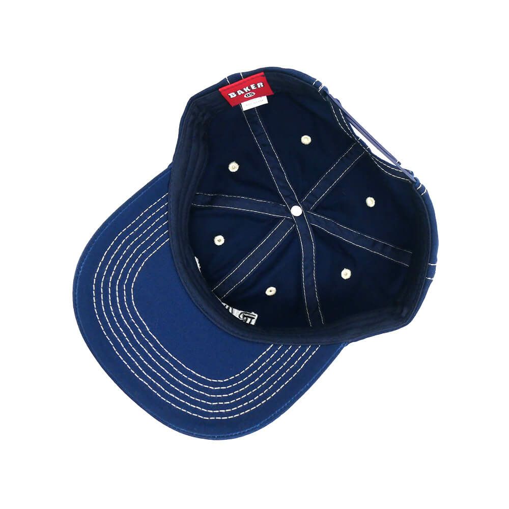BAKER CAP ベイカー キャップ CLASSIC LOGO DAD SNAPBACK NAVY スケートボード スケボー 3