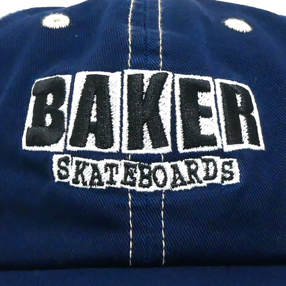 BAKER CAP ベイカー キャップ CLASSIC LOGO DAD SNAPBACK NAVY スケートボード スケボー 4