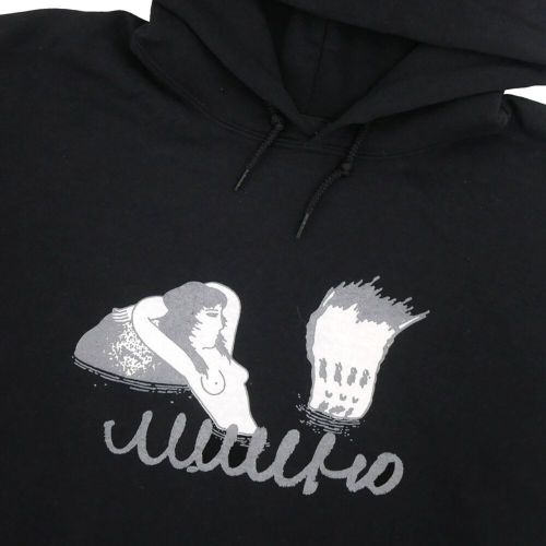 MAN WHO HOOD マンフー パーカー 混浴 BLACK スケートボード スケボー 1