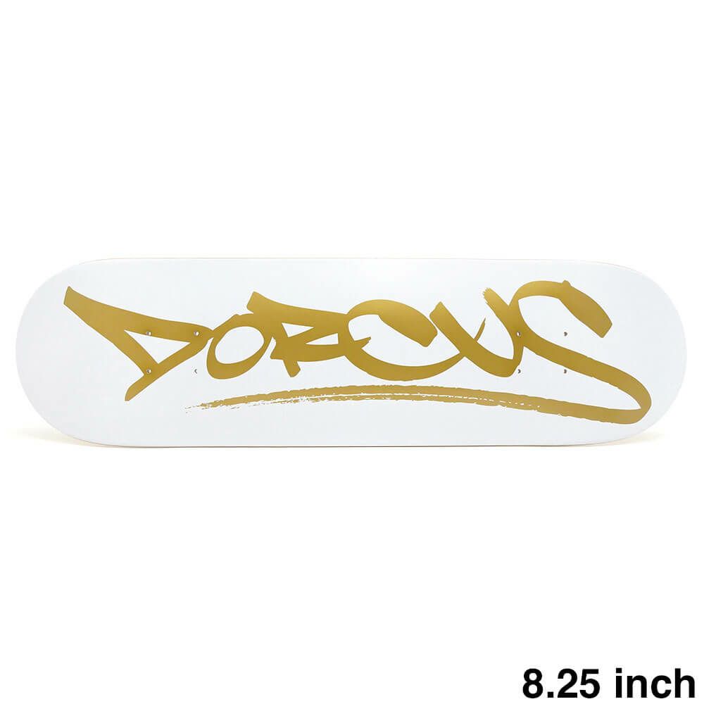 DORCUS DECK ドーカス デッキ TEAM OCULAR TAG WHITE/GOLD 8.25 スケートボード スケボー 1