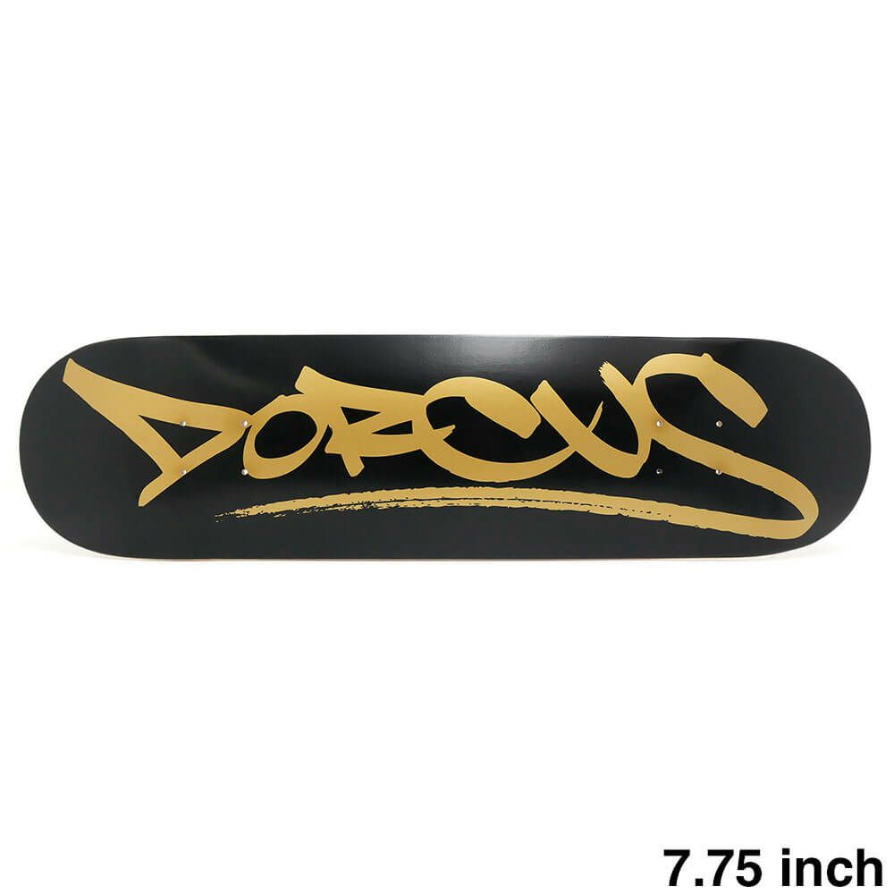 DORCUS DECK ドーカス デッキ TEAM OCULAR TAG BLACK/GOLD 7.75 スケートボード スケボー 1