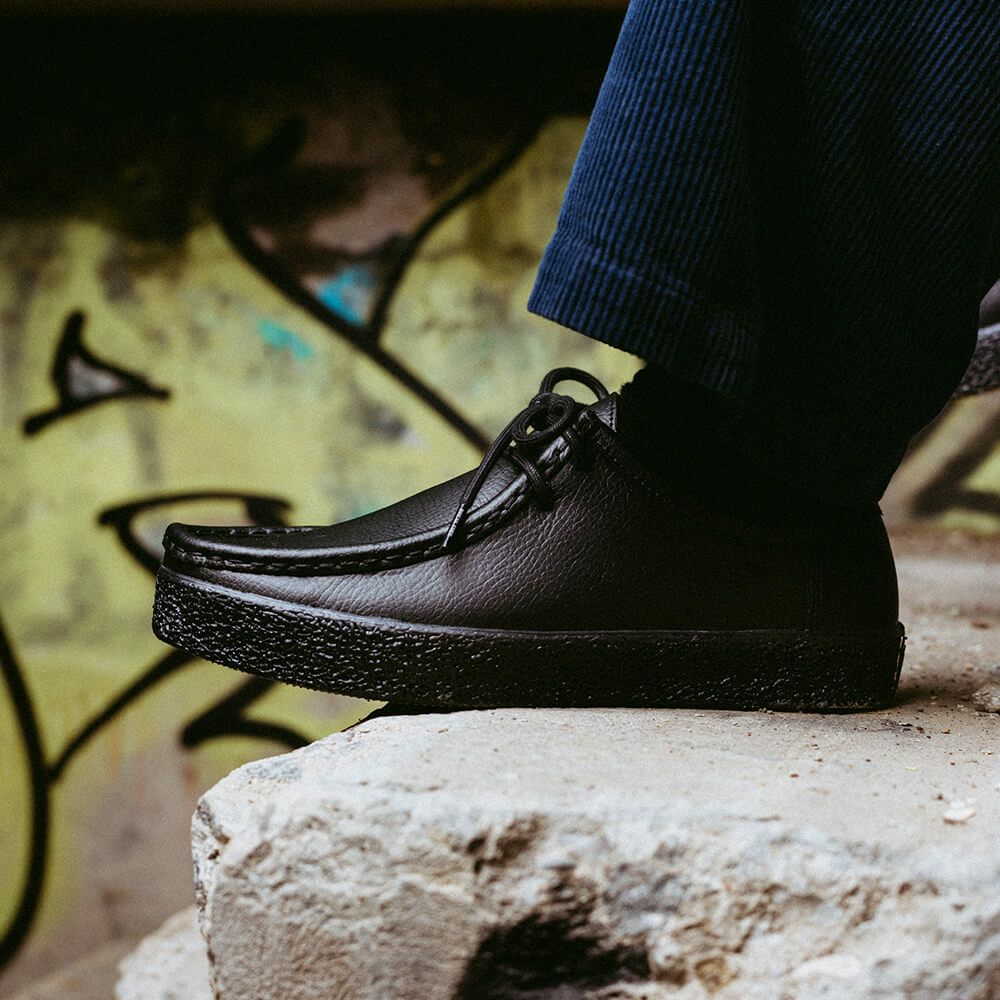 LAST RESORT AB SHOES ラストリゾートエービー シューズ スニーカー VM006 MOC LEATHER LO BLACK/BLACK スケートボード スケボー 10