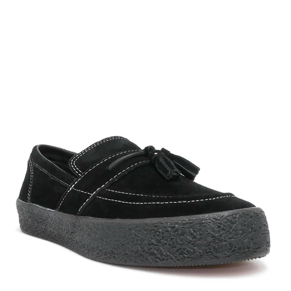 LAST RESORT AB SHOES ラストリゾートエービー シューズ スニーカー VM005 LOAFER SUEDE LO BLACK/WHITE/BLACK スケートボード スケボー 1