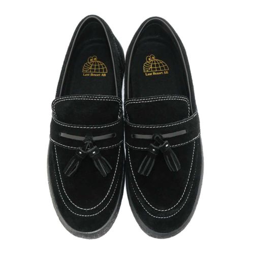 LAST RESORT AB SHOES ラストリゾートエービー シューズ スニーカー VM005 LOAFER SUEDE LO BLACK/WHITE/BLACK スケートボード スケボー 3