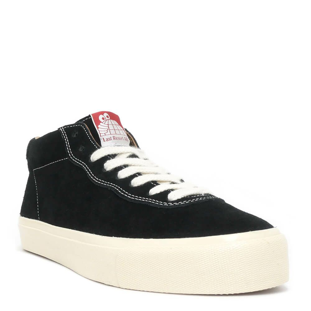 LAST RESORT AB SHOES ラストリゾートエービー シューズ スニーカー VM001 SUEDE MID BLACK/WHITE スケートボード スケボー　1